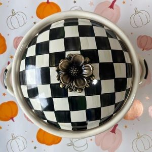 Mackenzie-Childs Courtly Check Enamel Casserbole